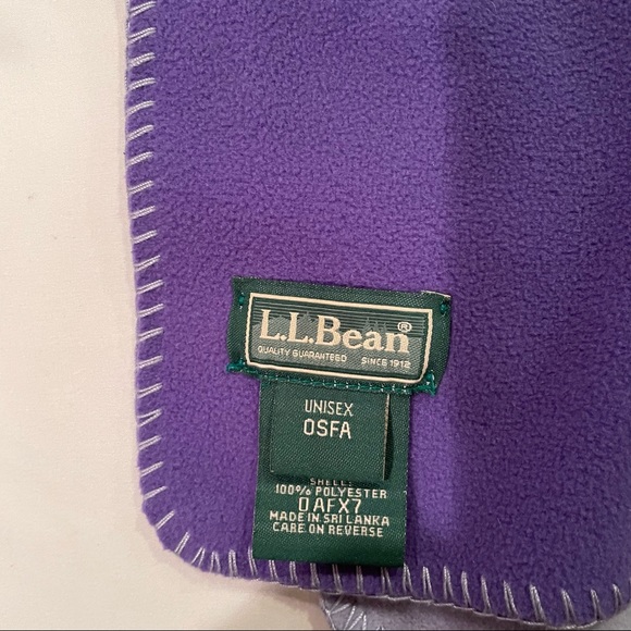 L.L Bean Multi- Color Fleece Scarf - Picture 1 of 2